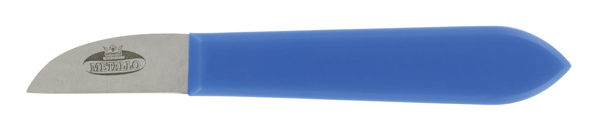 Flower harvest knife with plastic handle.